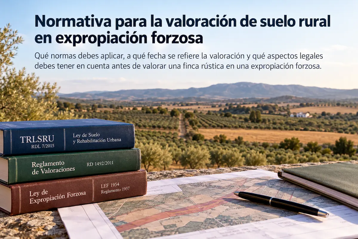 Normativa para la valoración de suelo rural en expropiación forzosa