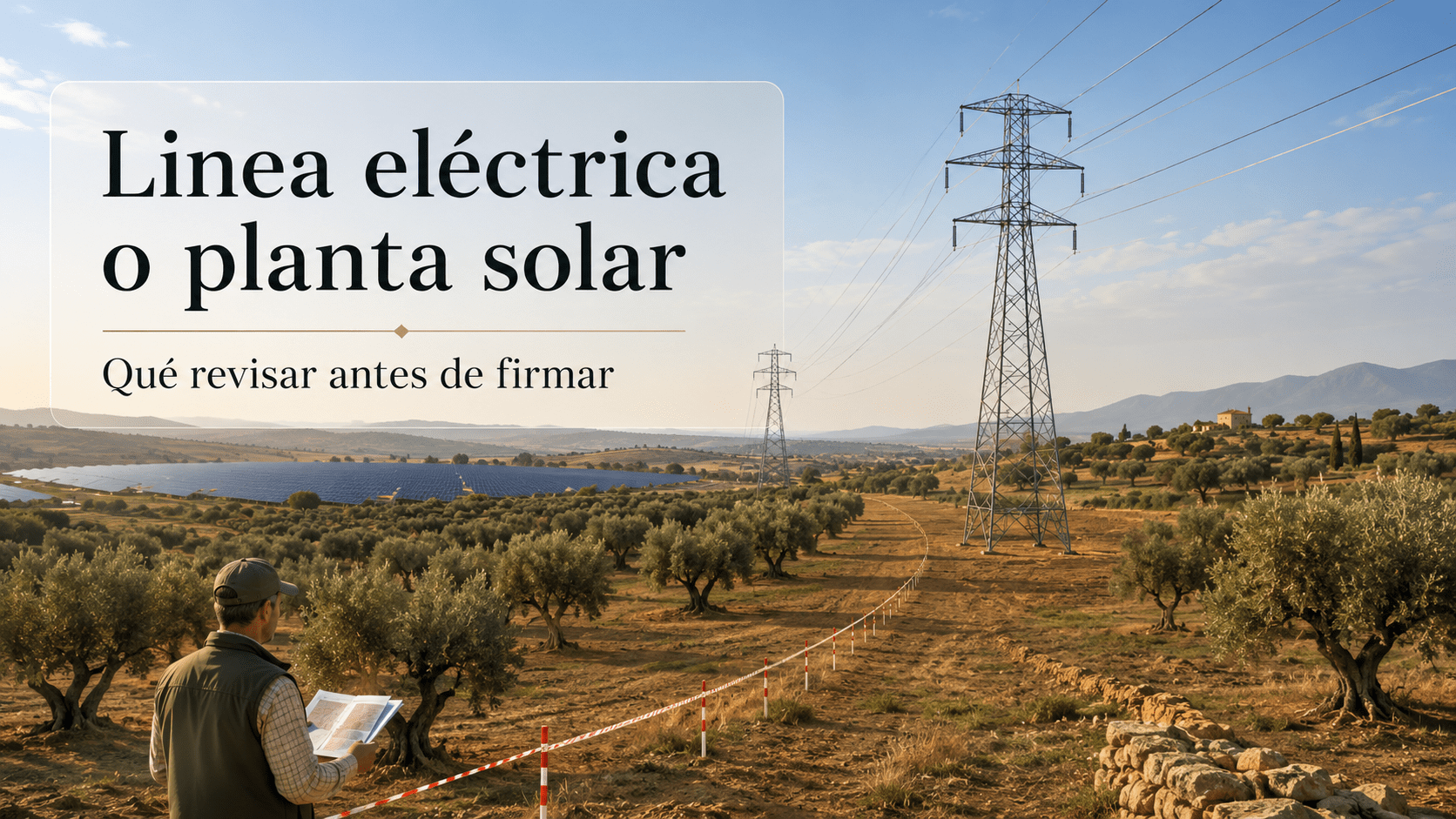 Expropiación de finca rústica por línea eléctrica o planta solar