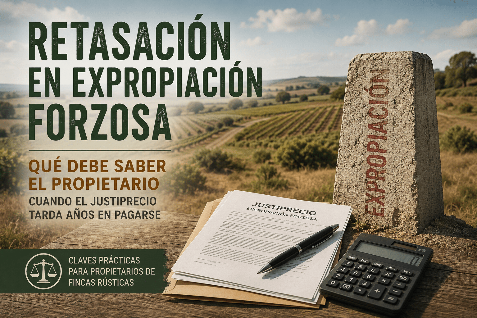 Retasación del justiprecio en una expropiación forzosa de finca rústica